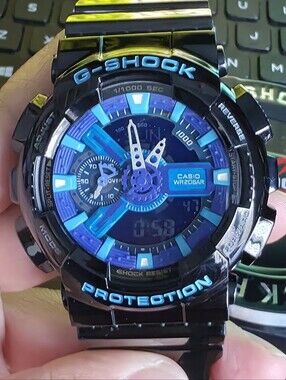 G-Shock Clear Resin Watch with Black and Gold Dial 48mm Unisex NEW WITH BOX